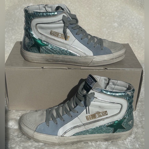 GGDB teal croc slides - Picture 2 of 16